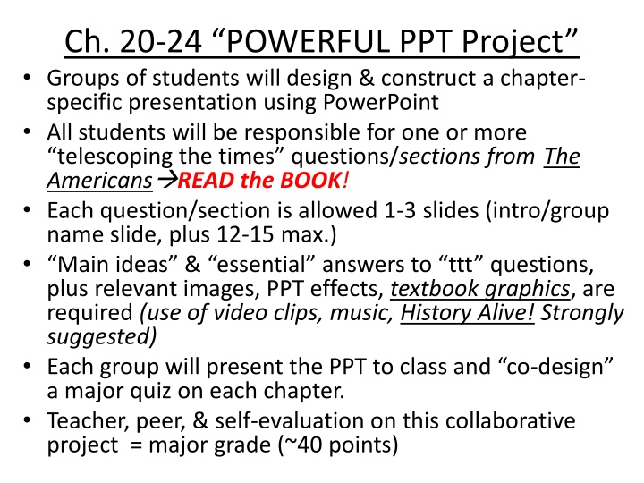 ch 20 24 powerful ppt project groups of students