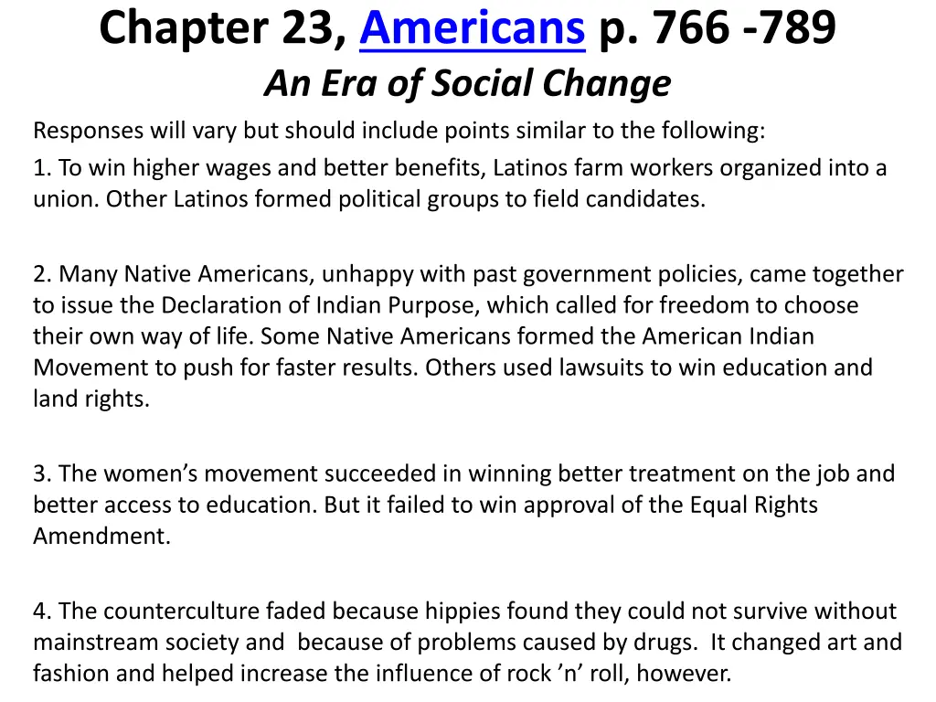 chapter 23 americans p 766 789 an era of social