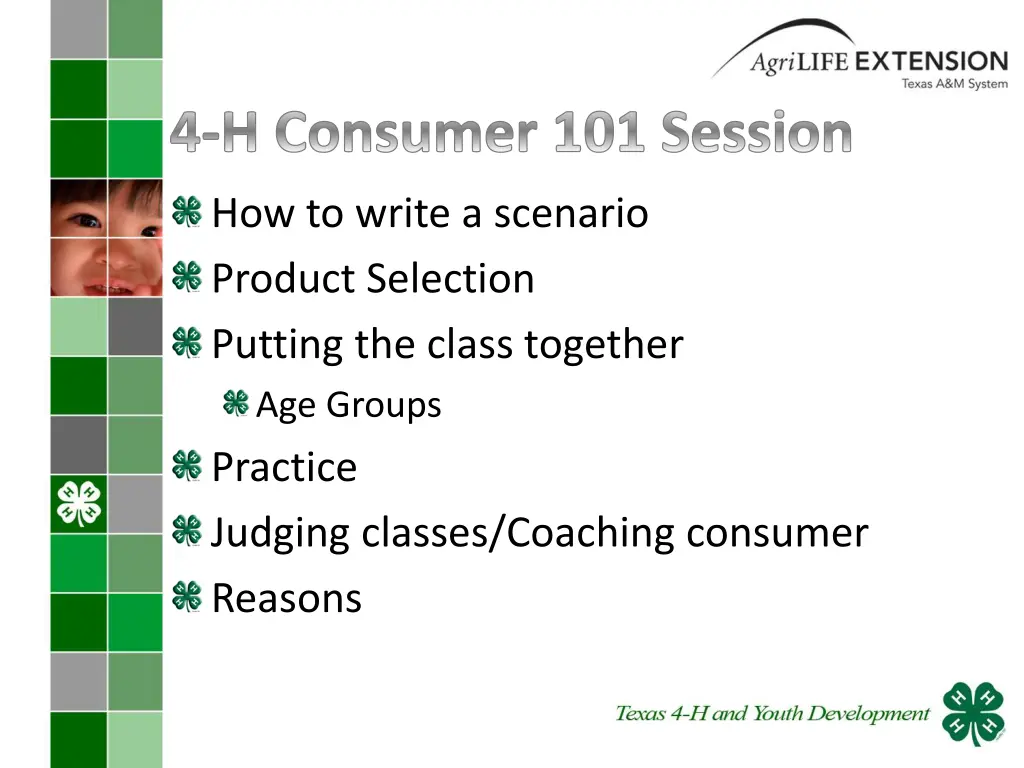 4 h consumer 101 session