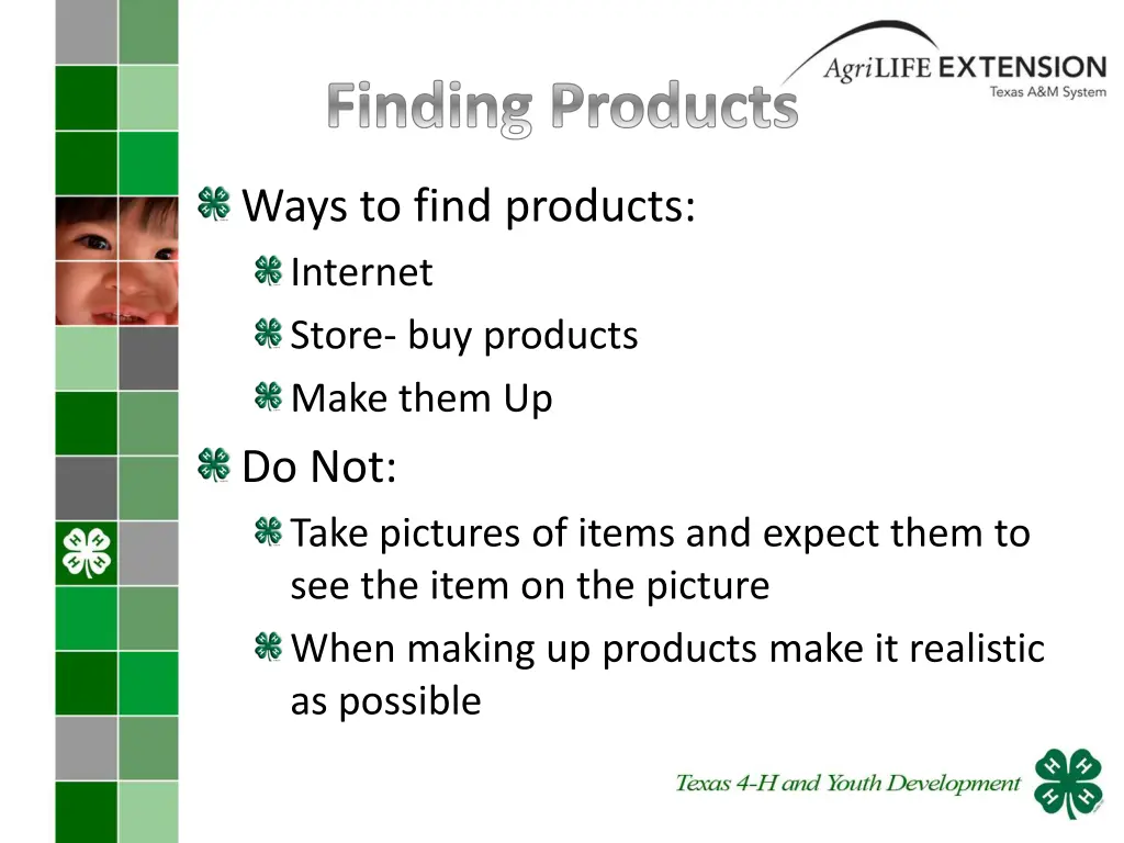 finding products