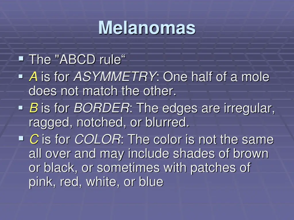 melanomas