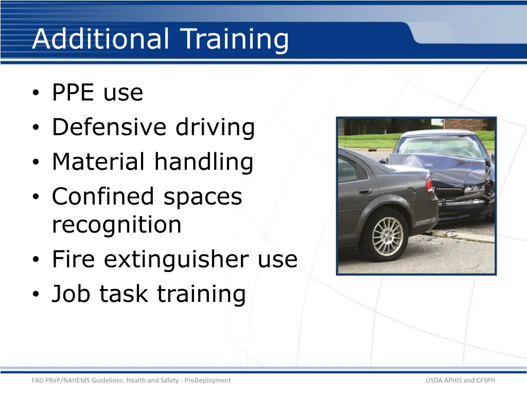 additional training