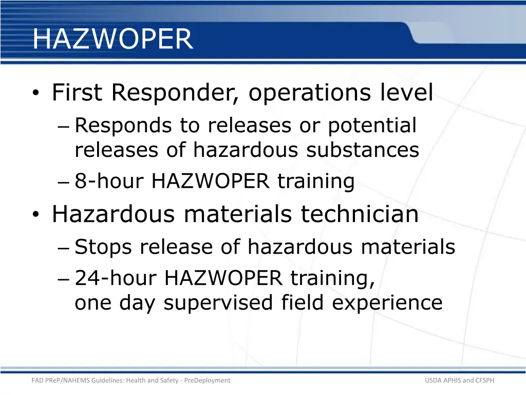 hazwoper 2