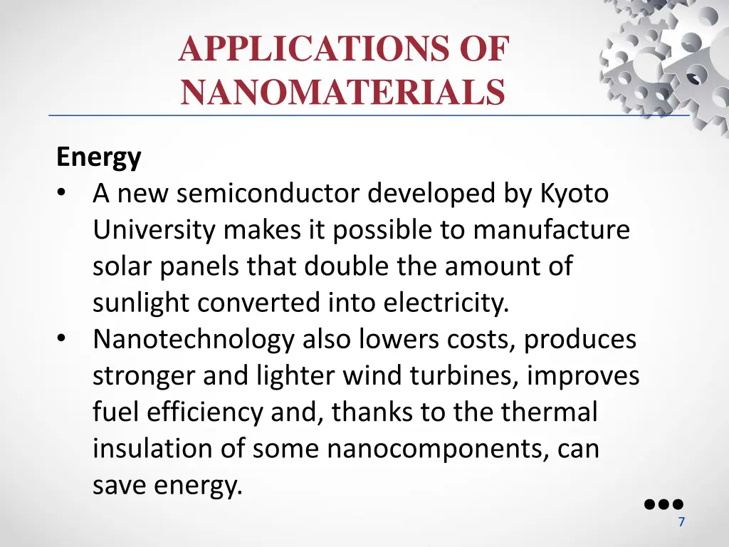 applications of nanomaterials 1