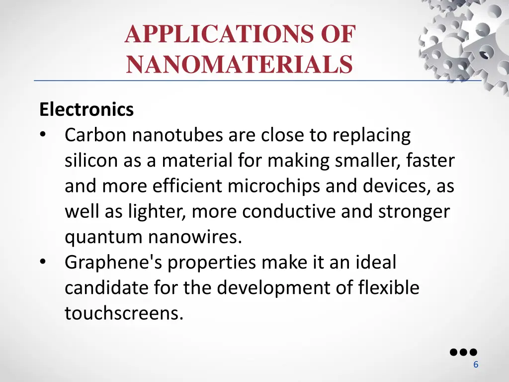 applications of nanomaterials