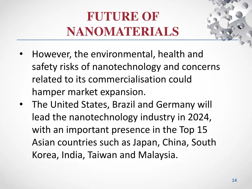 future of nanomaterials