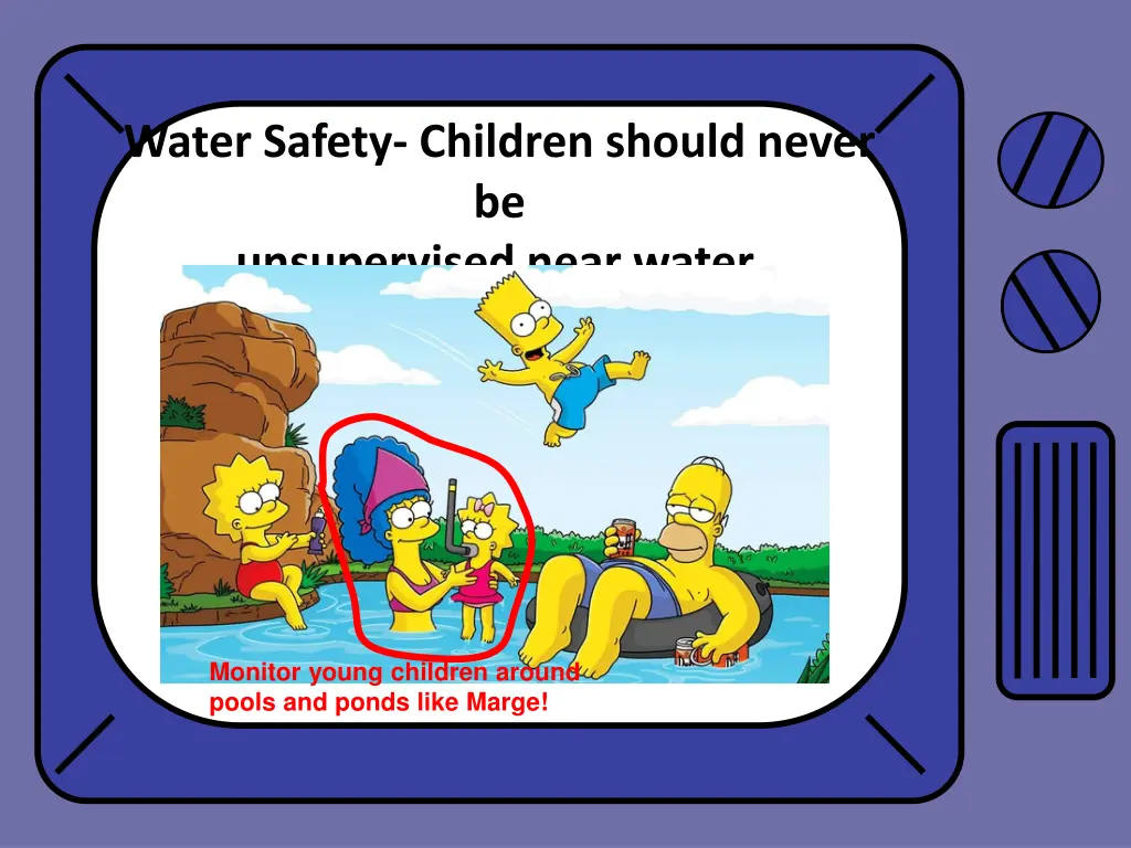 water safety children should never