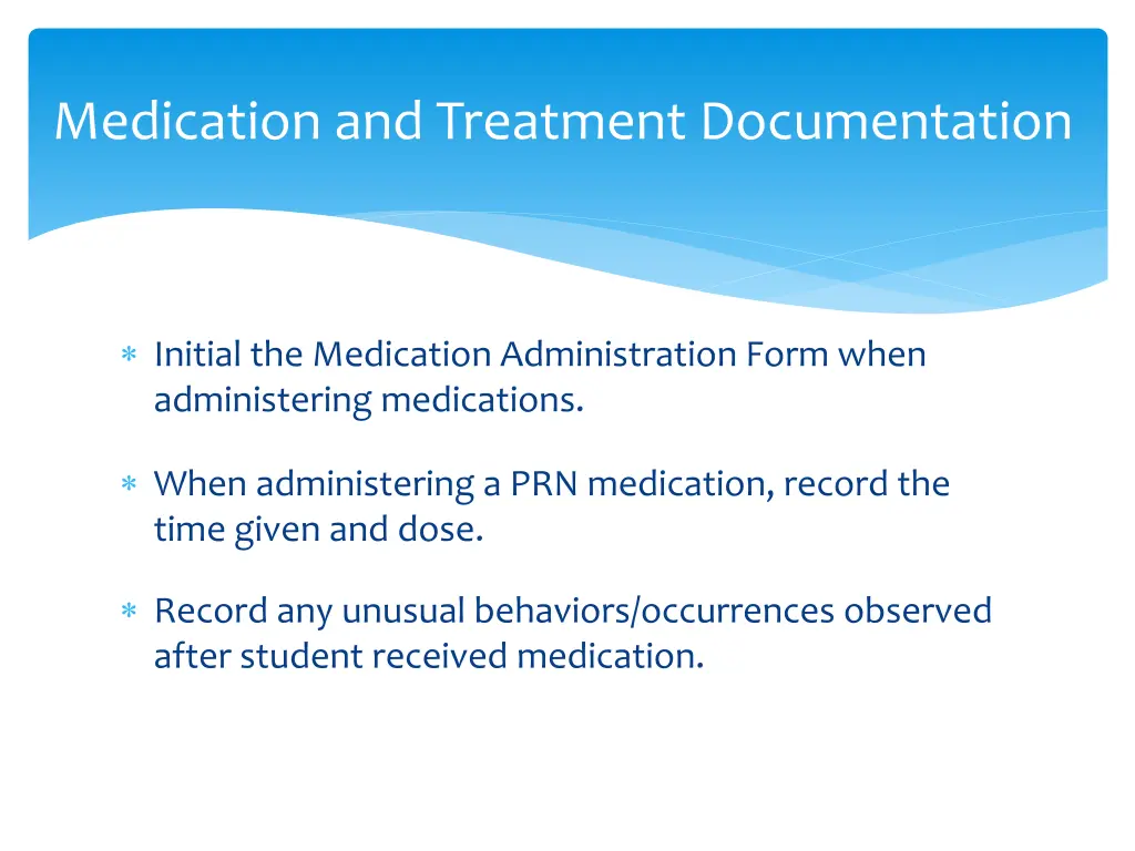 medication and treatment documentation 2