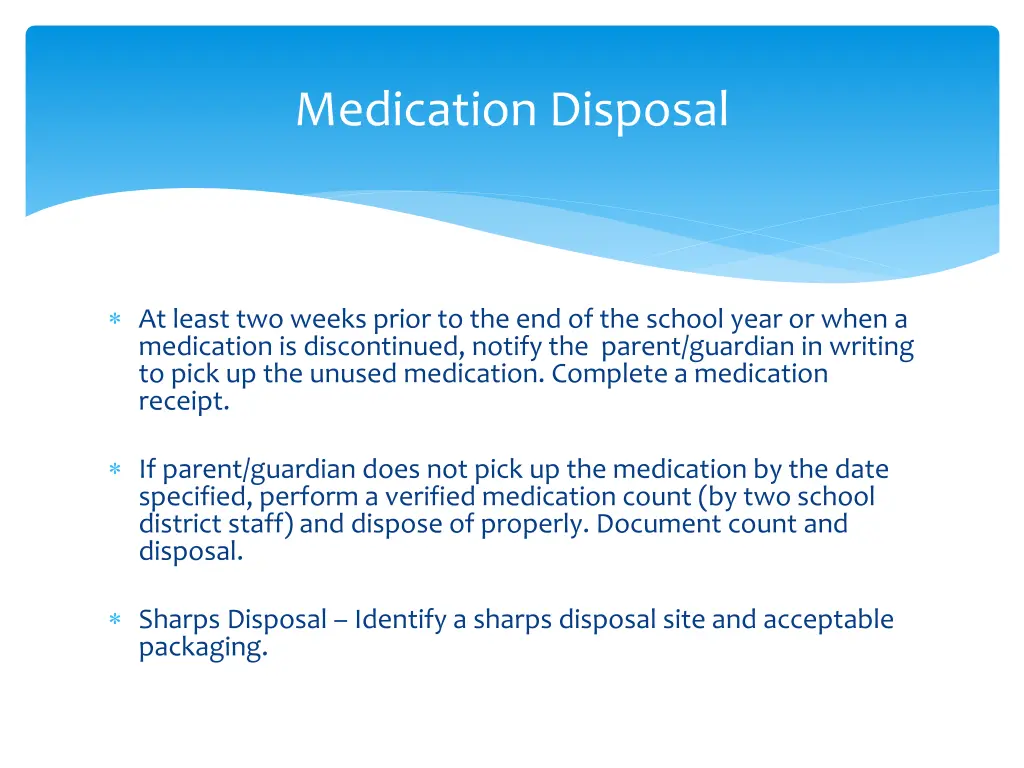 medication disposal