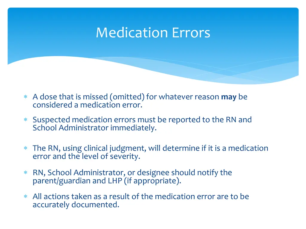 medication errors