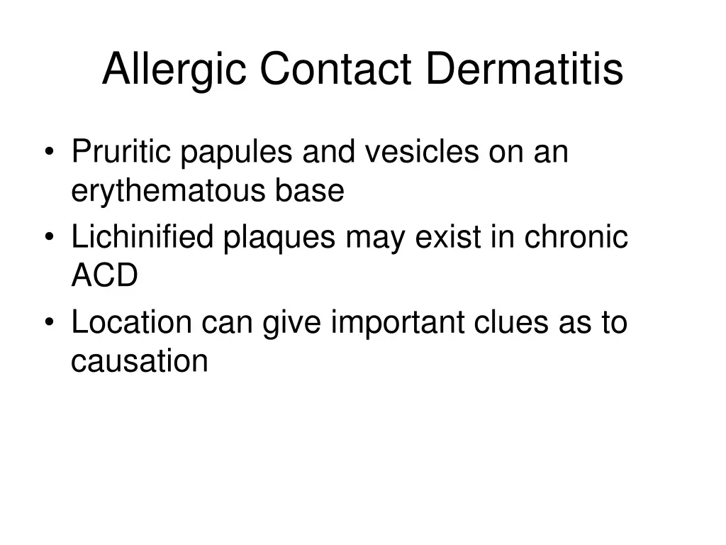 allergic contact dermatitis 1