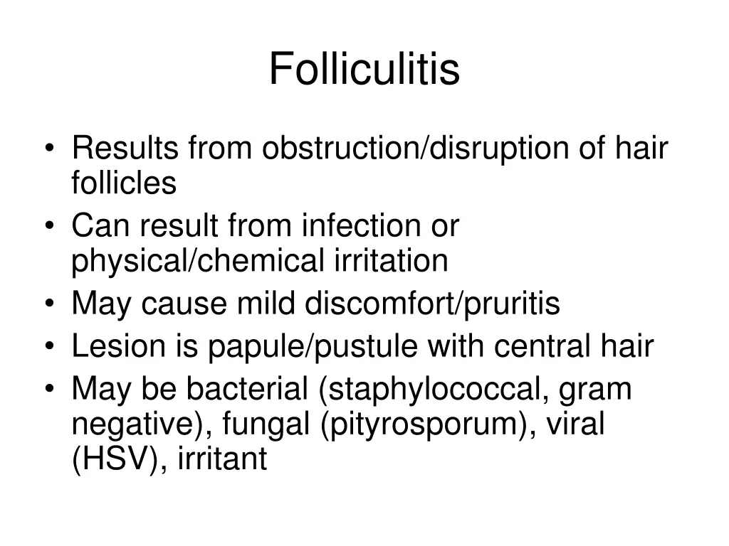 folliculitis