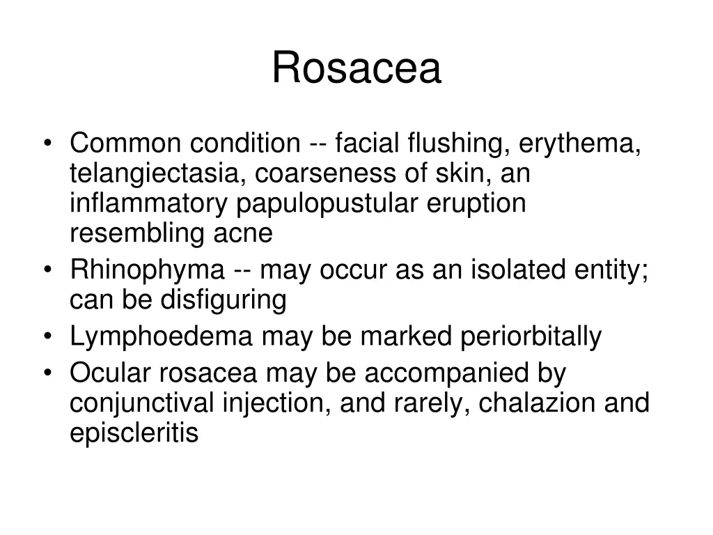 rosacea