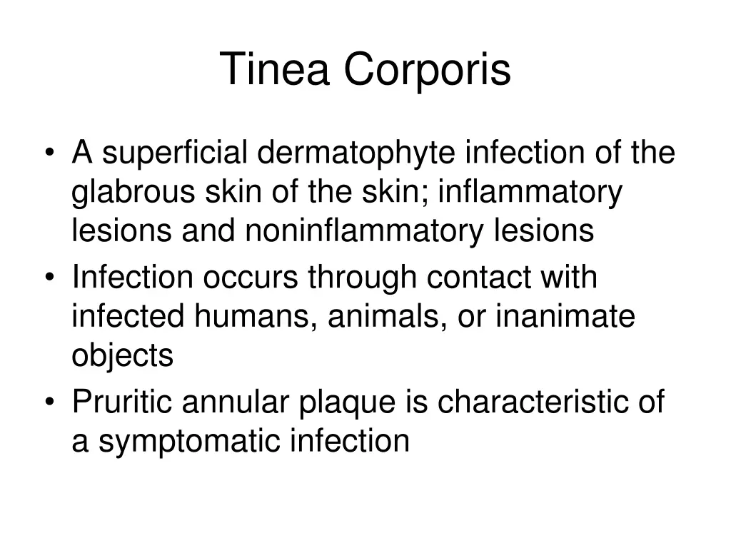 tinea corporis