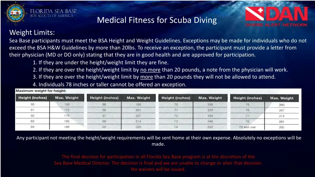 medical fitness for scuba diving 2