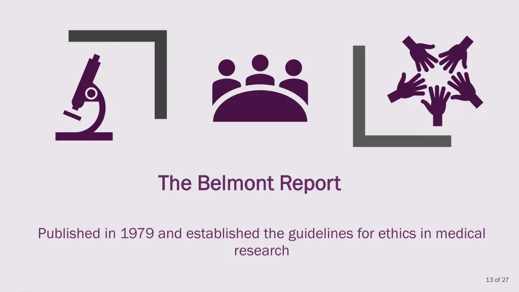 the belmont report the belmont report