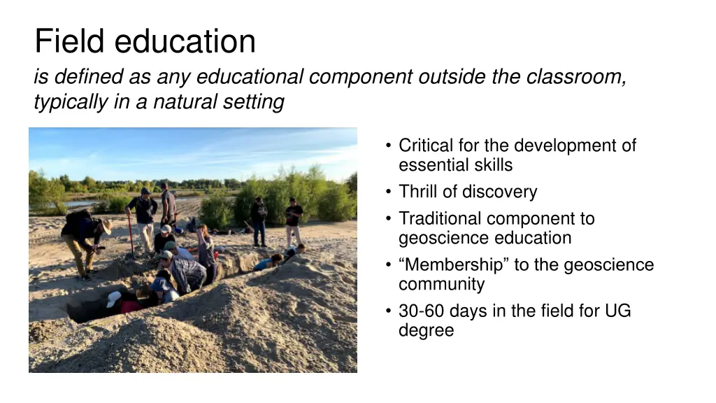 field education is defined as any educational