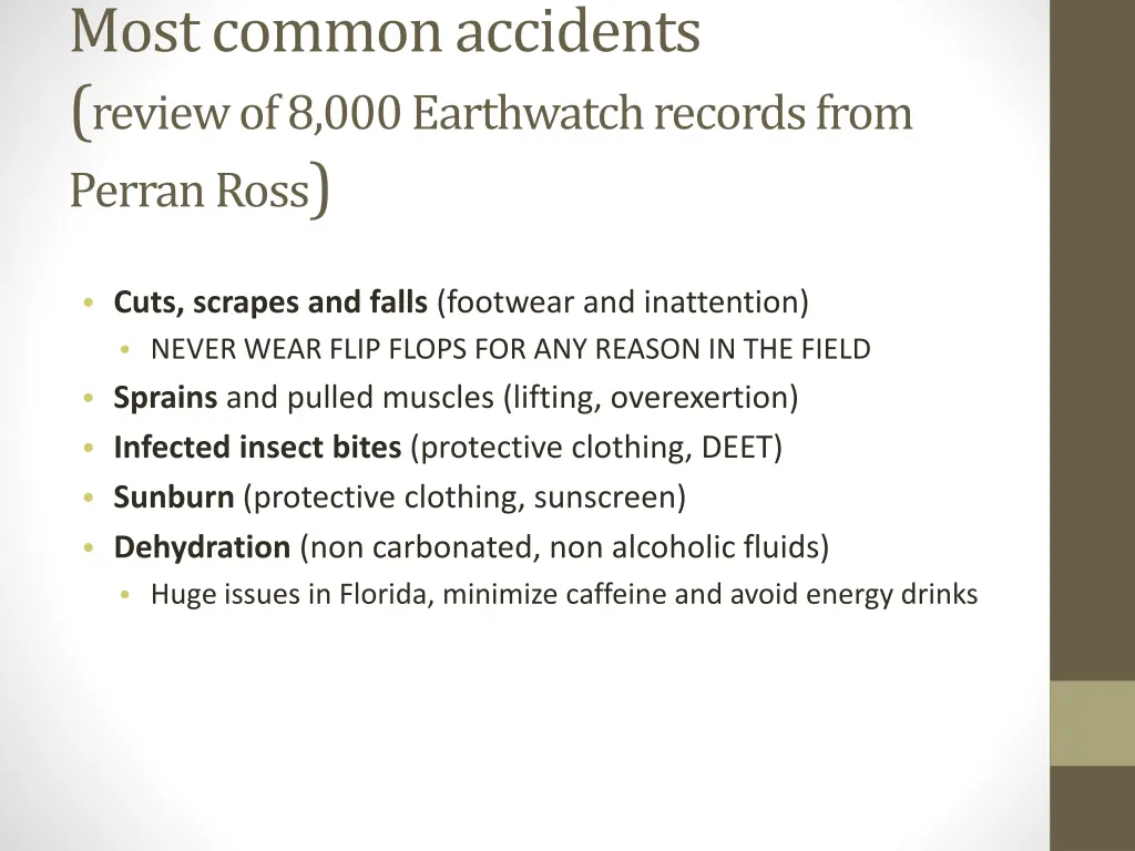 most common accidents review