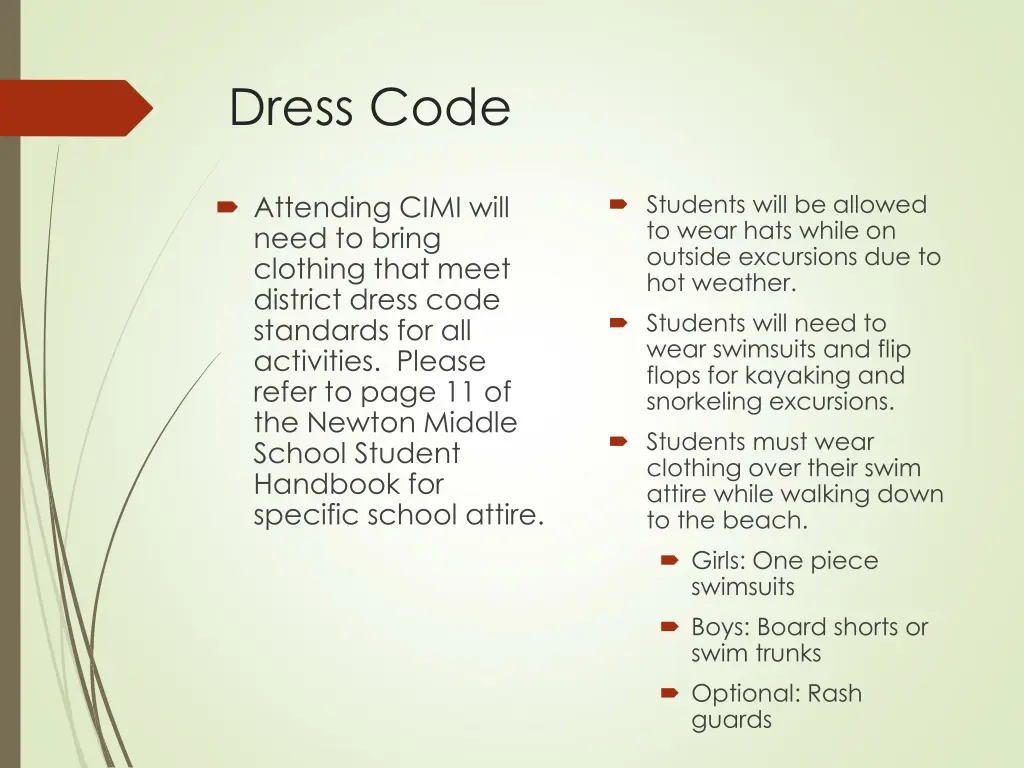 dress code