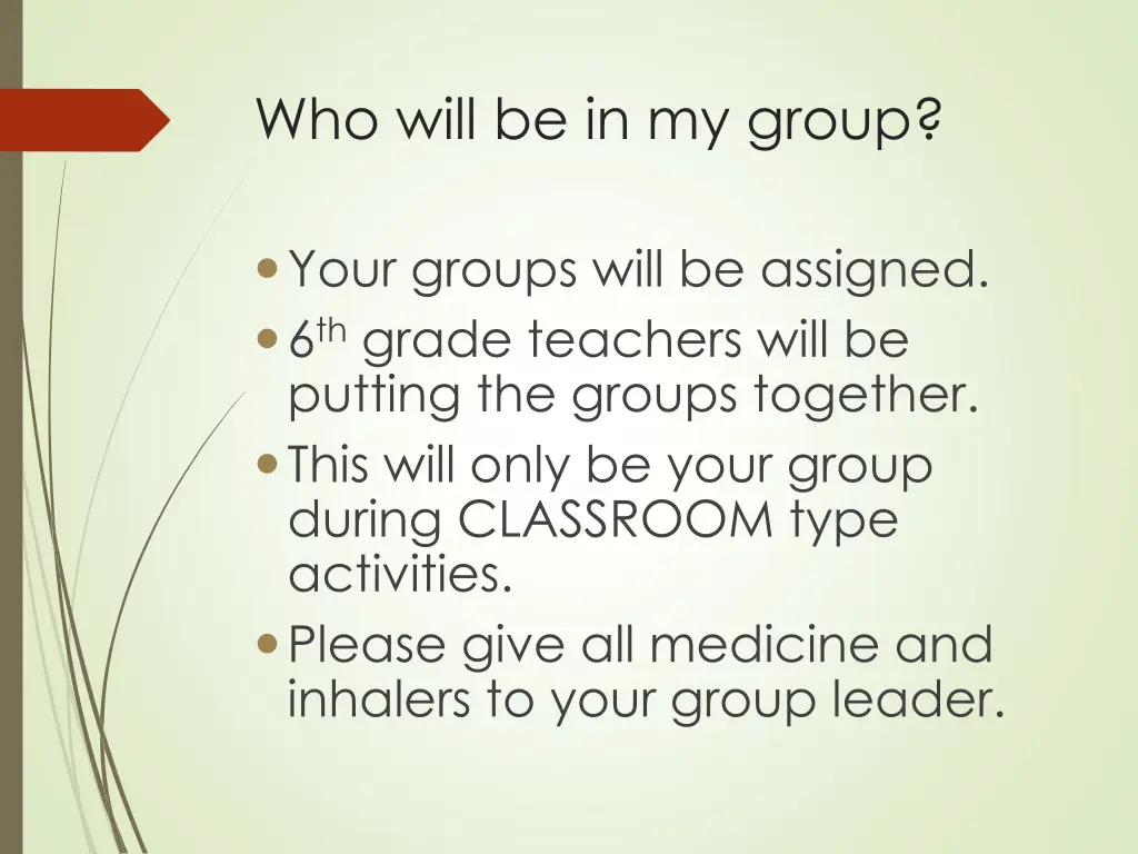 who will be in my group