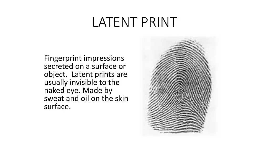 latent print