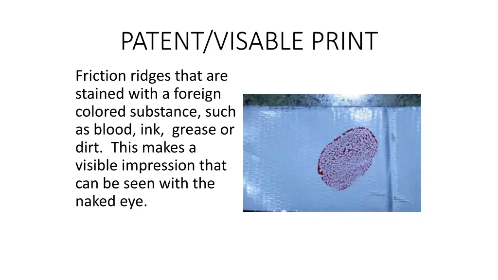 patent visable print