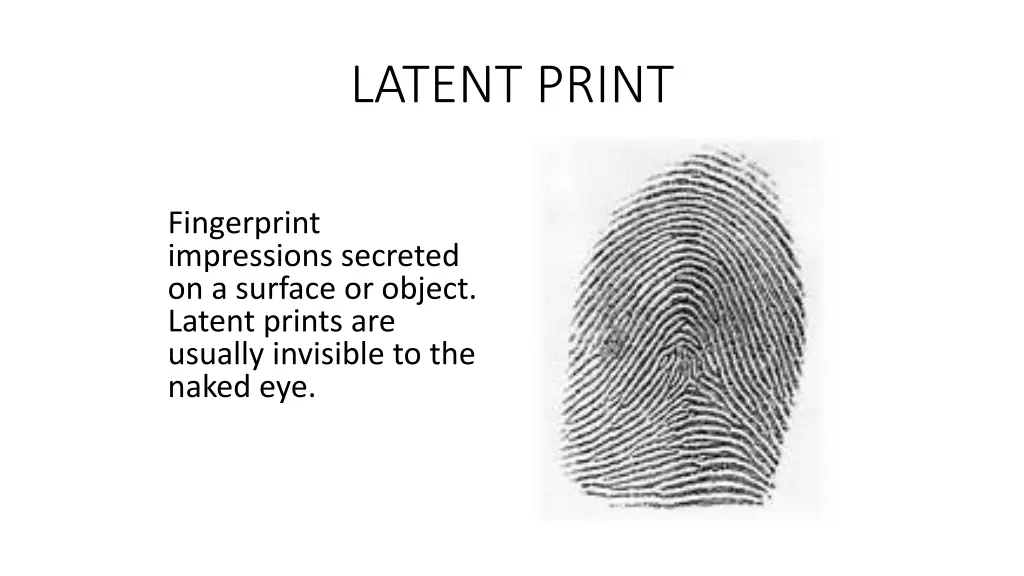 latent print