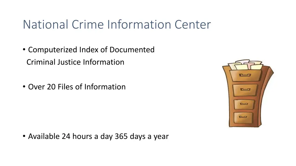 national crime information center