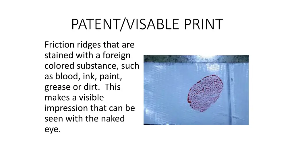 patent visable print