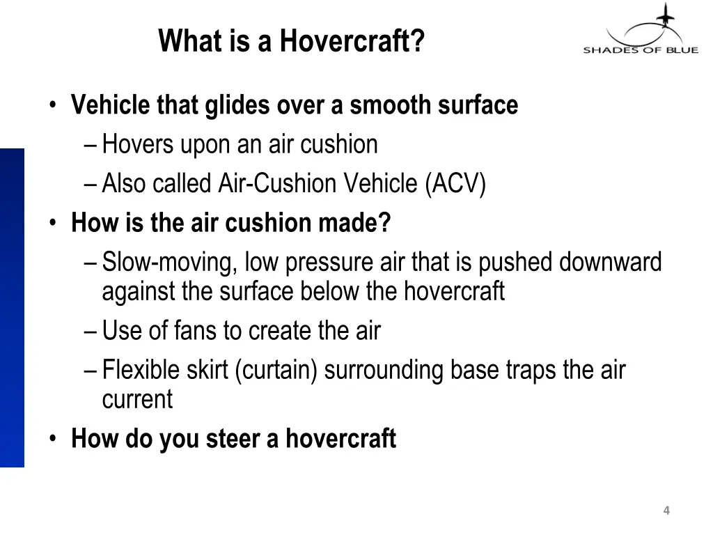 what is a hovercraft