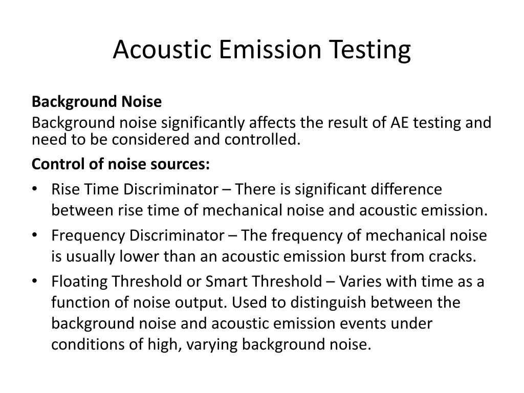 acoustic emission testing 22