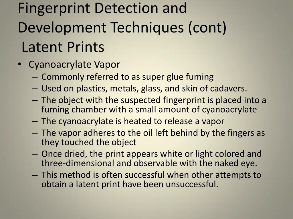 fingerprint detection and development techniques 1