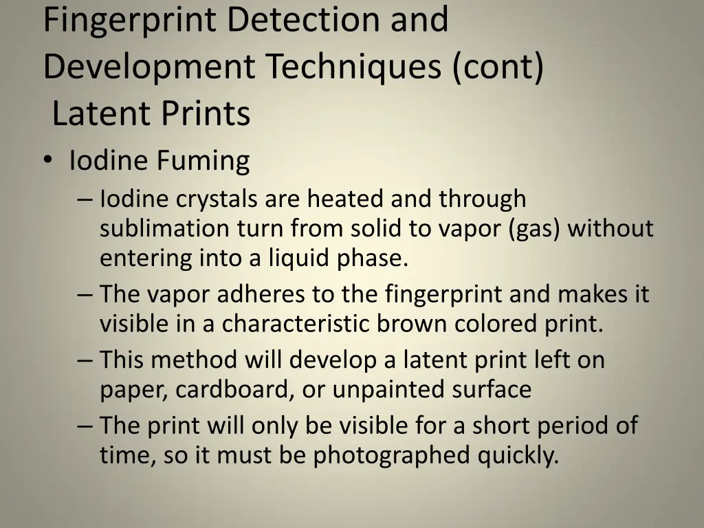 fingerprint detection and development techniques 4