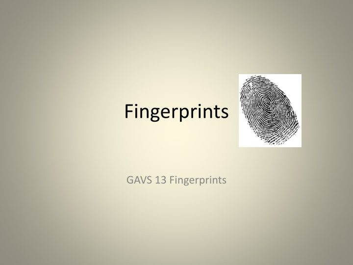 fingerprints