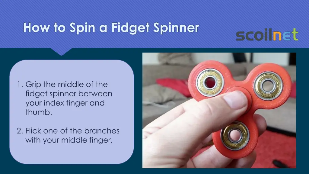 how to spin a fidget spinner