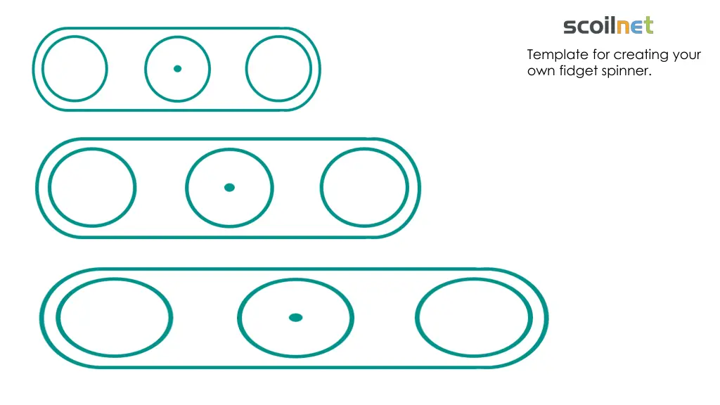 template for creating your own fidget spinner