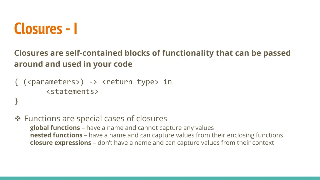 closures i