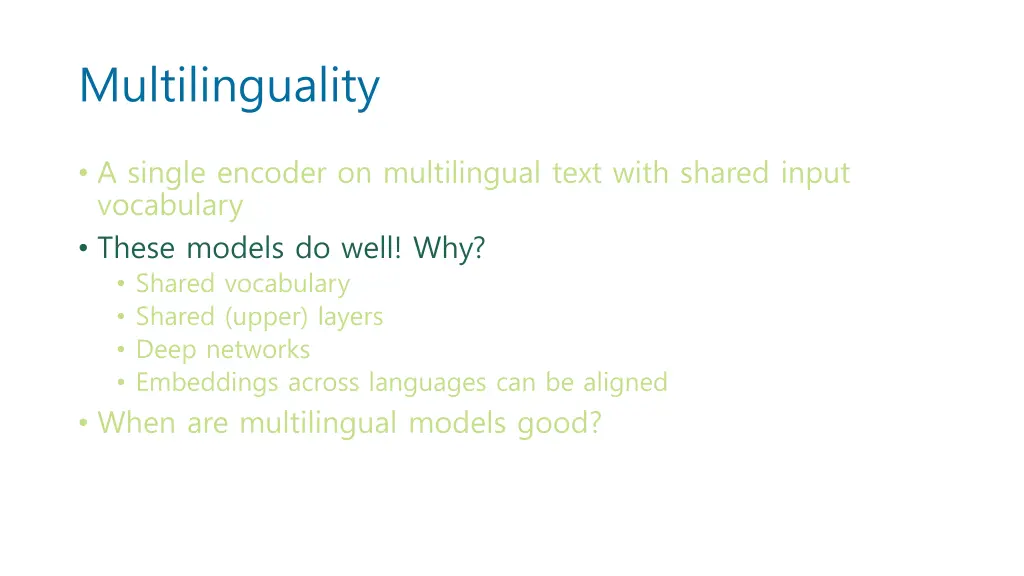 multilinguality 1