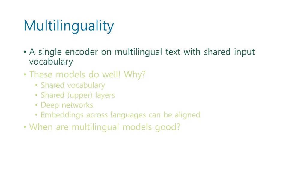 multilinguality