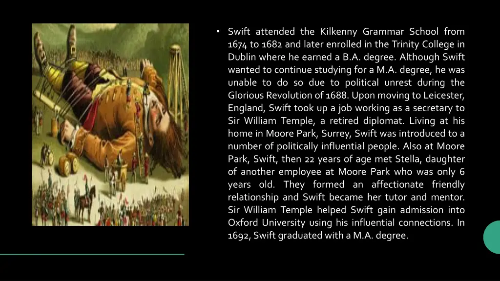 swift attended the kilkenny grammar school from