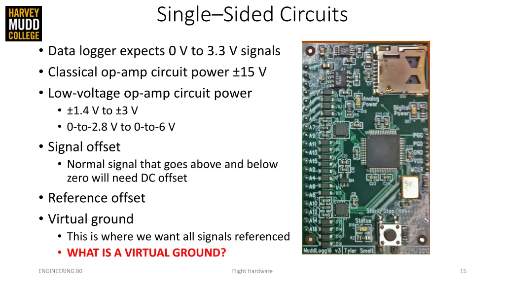 single sided circuits