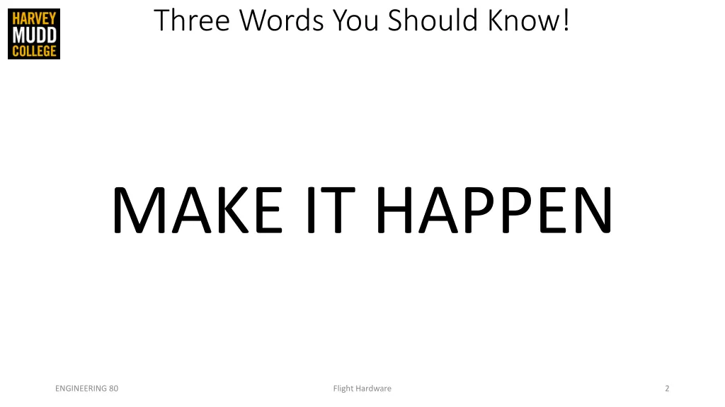 three words you should know