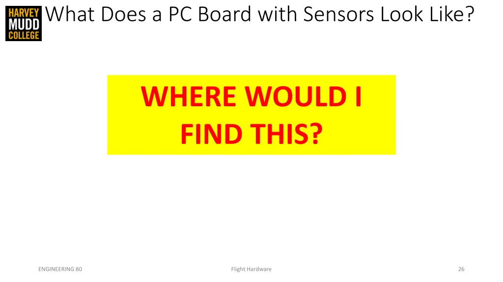 what does a pc board with sensors look like