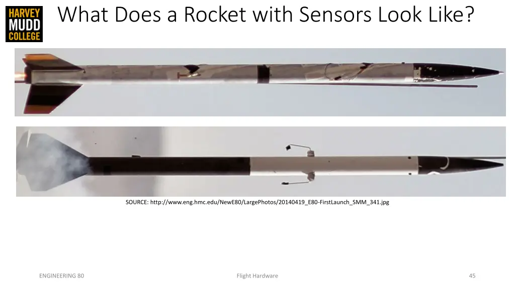 what does a rocket with sensors look like 1