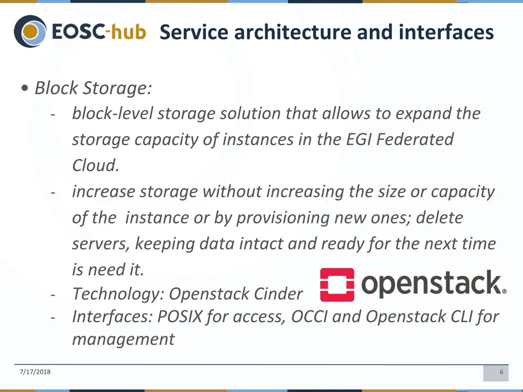 service architecture and interfaces 1