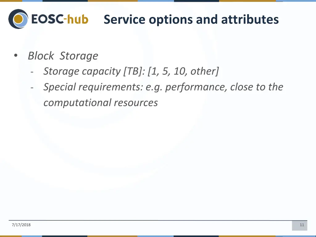 service options and attributes 1