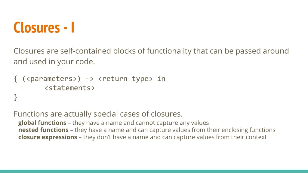 closures i