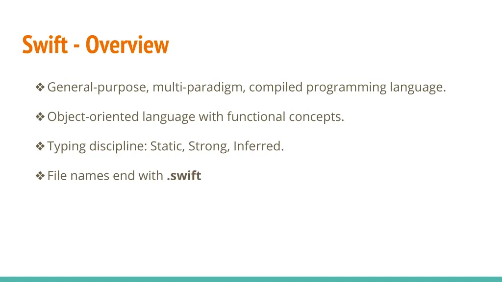 swift overview