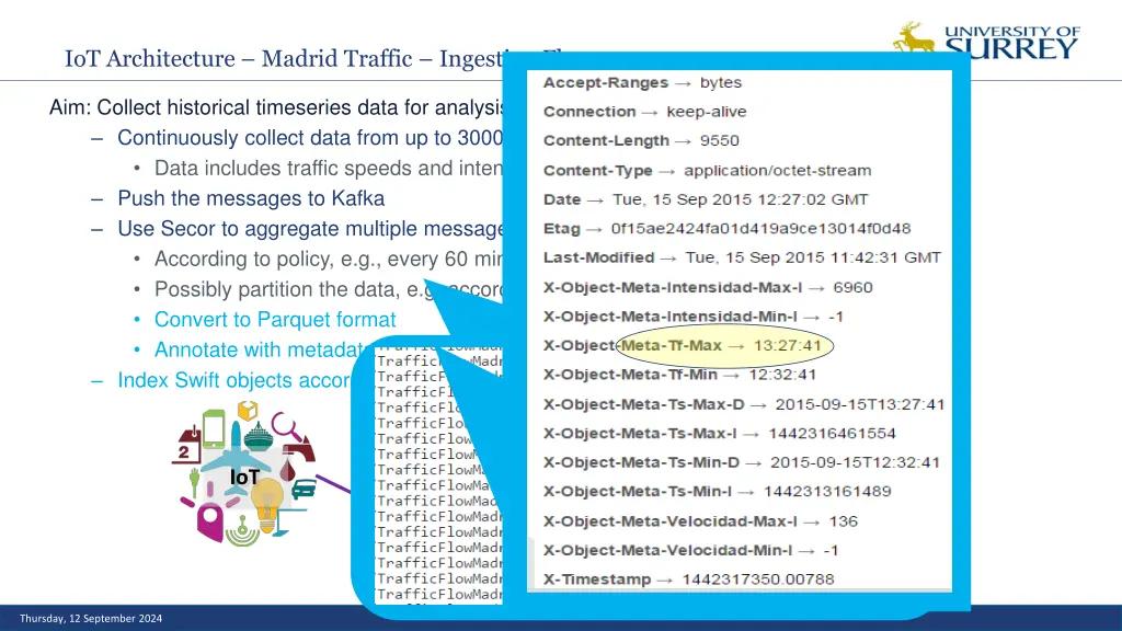 iot architecture madrid traffic ingestion flow