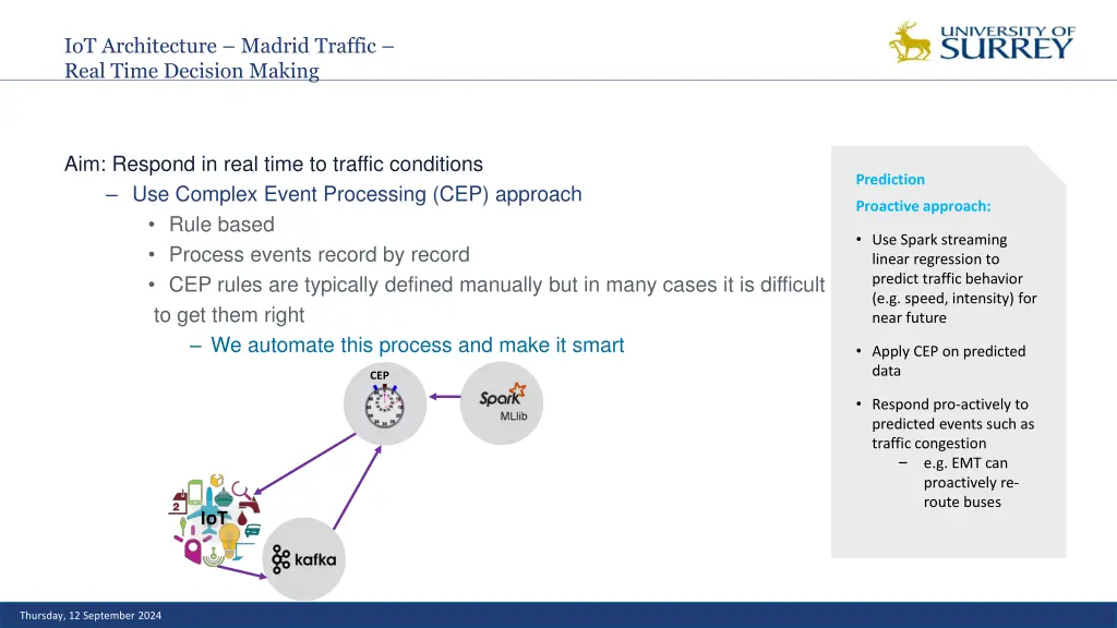 iot architecture madrid traffic real time